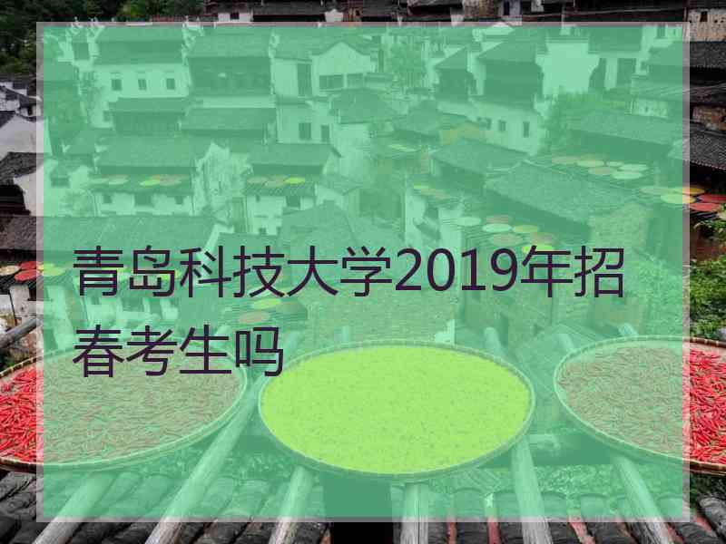 青岛科技大学2019年招春考生吗