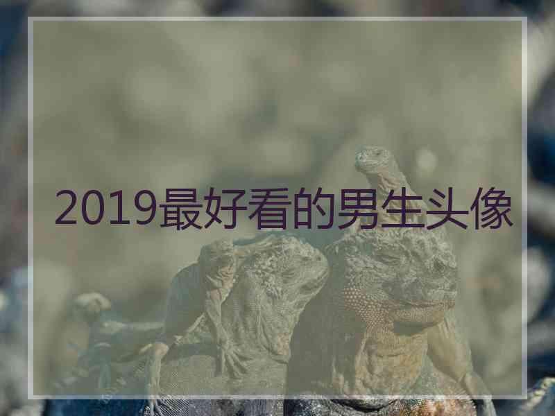 2019最好看的男生头像