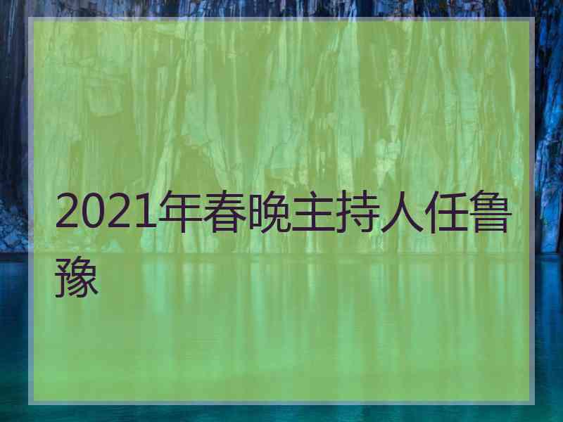 2021年春晚主持人任鲁豫