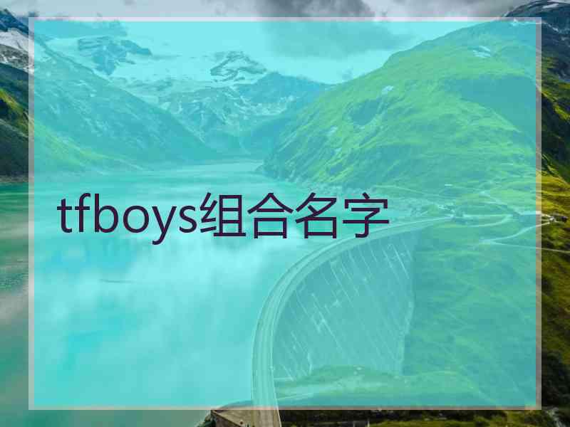 tfboys组合名字