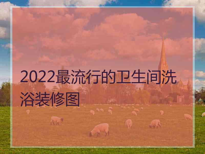 2022最流行的卫生间洗浴装修图