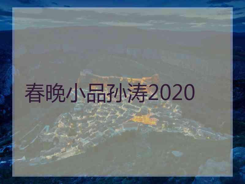 春晚小品孙涛2020