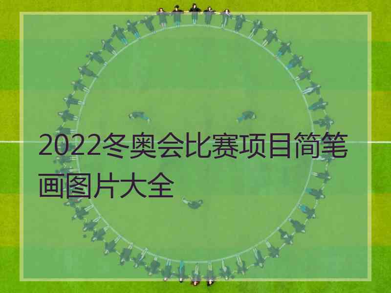 2022冬奥会比赛项目简笔画图片大全