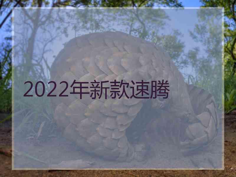 2022年新款速腾