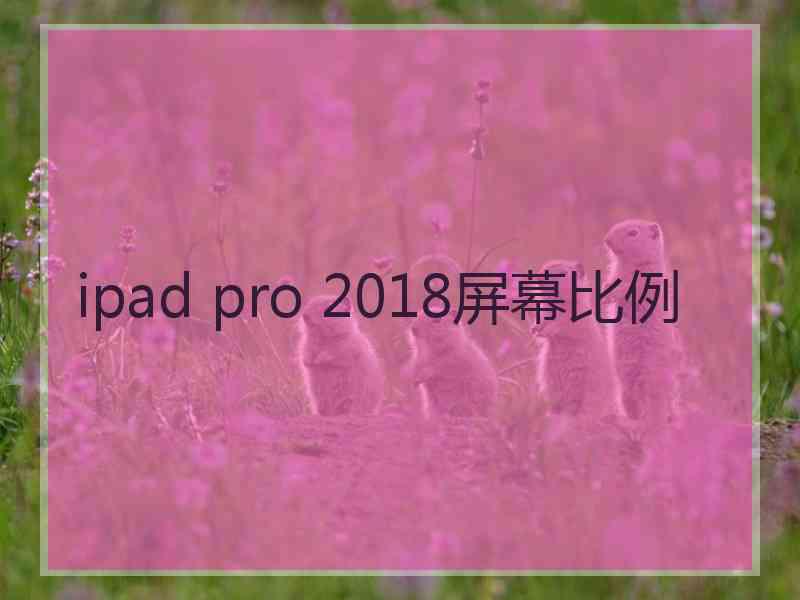 ipad pro 2018屏幕比例