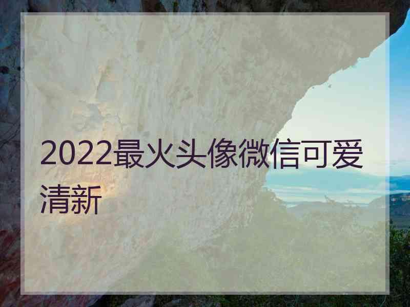 2022最火头像微信可爱清新