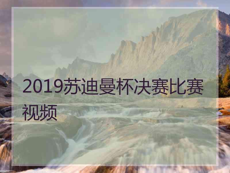 2019苏迪曼杯决赛比赛视频