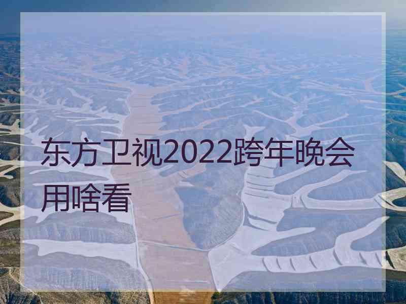 东方卫视2022跨年晚会用啥看