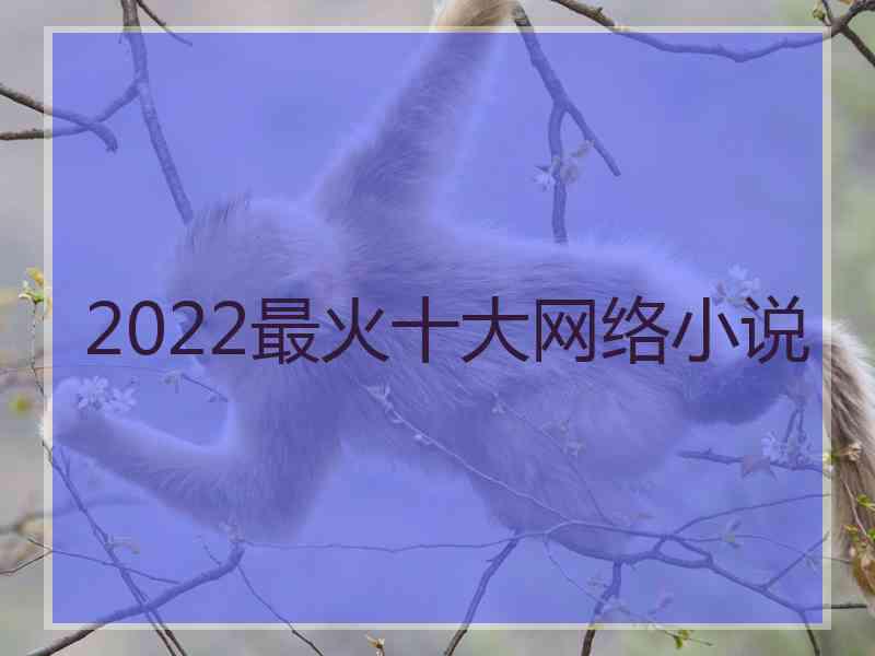 2022最火十大网络小说