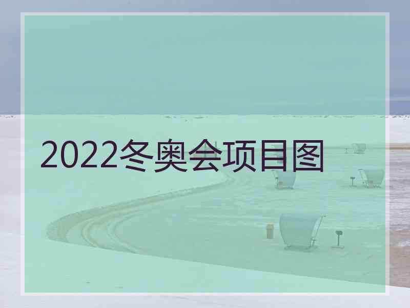 2022冬奥会项目图