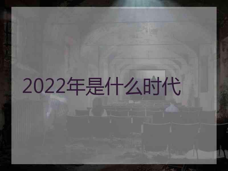 2022年是什么时代