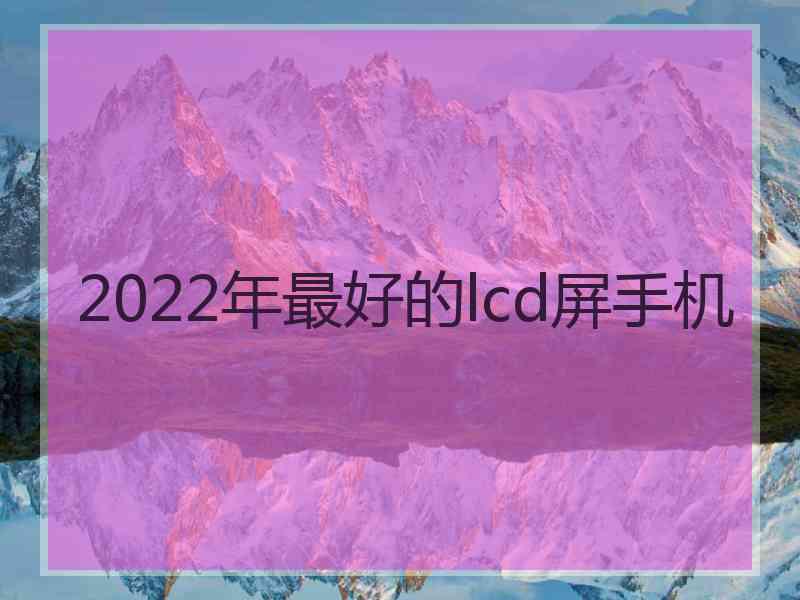 2022年最好的lcd屏手机