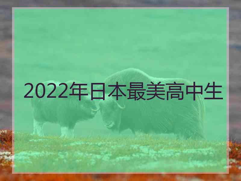 2022年日本最美高中生