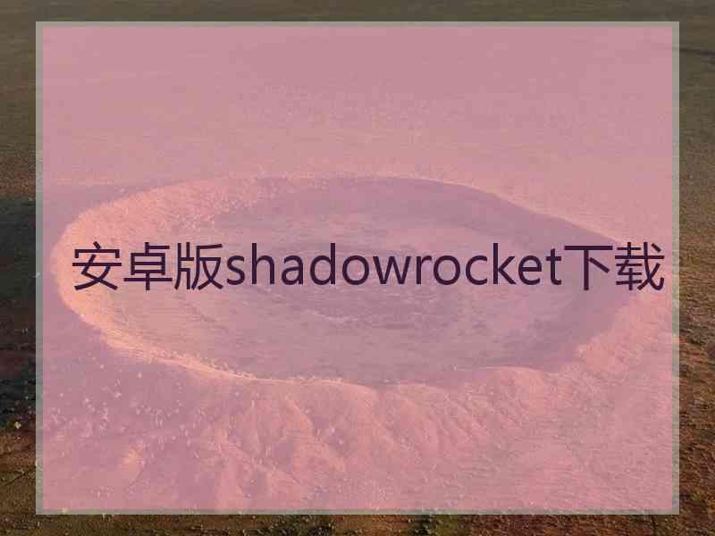 安卓版shadowrocket下载