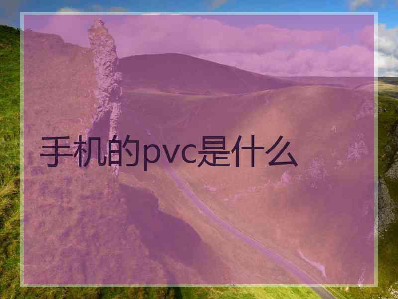 手机的pvc是什么