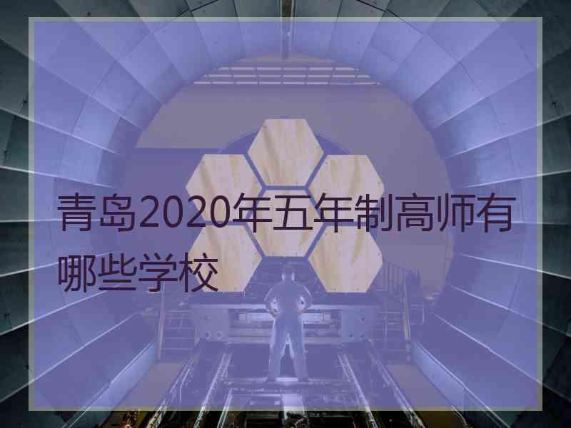 青岛2020年五年制高师有哪些学校