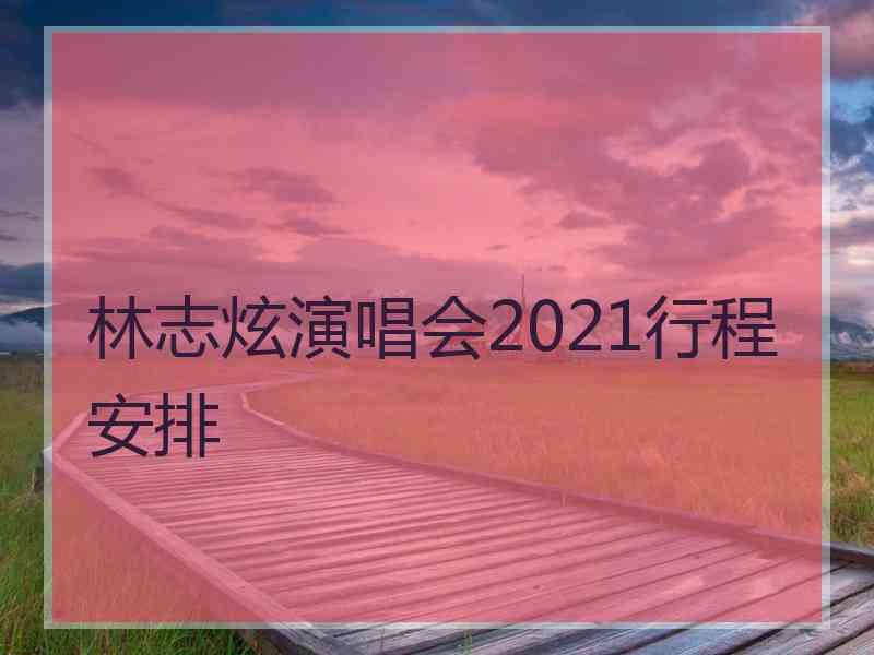 林志炫演唱会2021行程安排