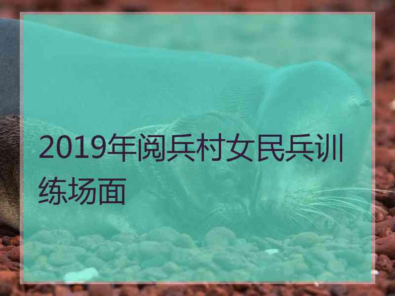 2019年阅兵村女民兵训练场面