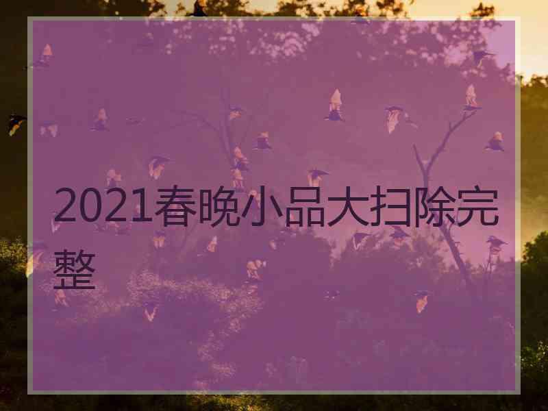 2021春晚小品大扫除完整