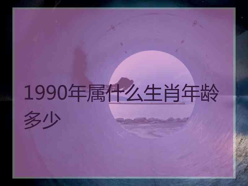 1990年属什么生肖年龄多少