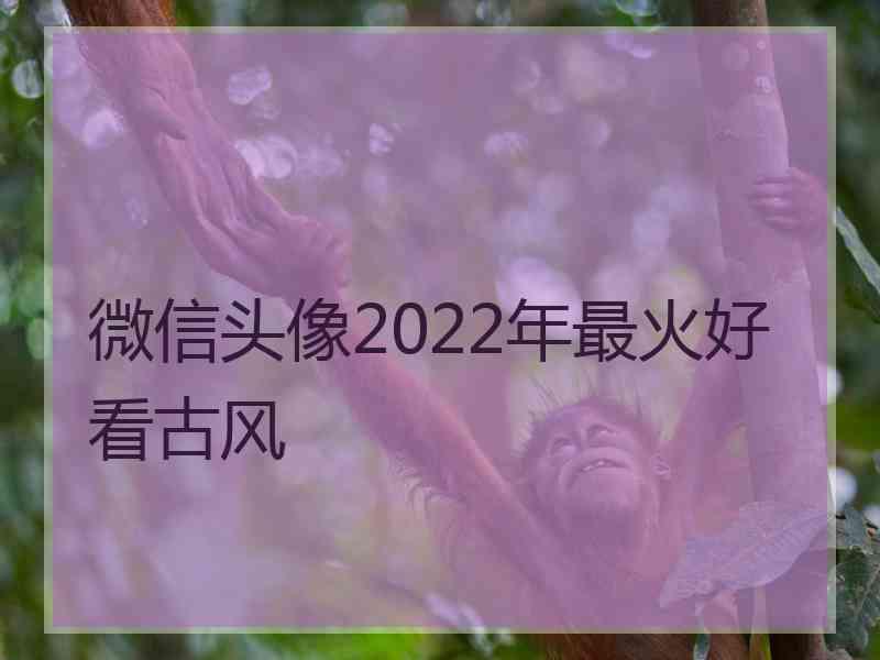 微信头像2022年最火好看古风