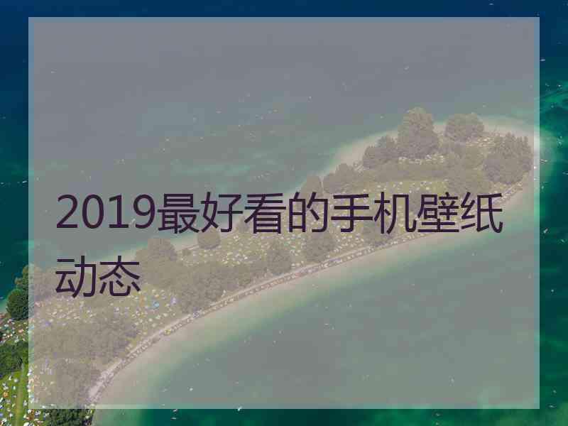 2019最好看的手机壁纸动态