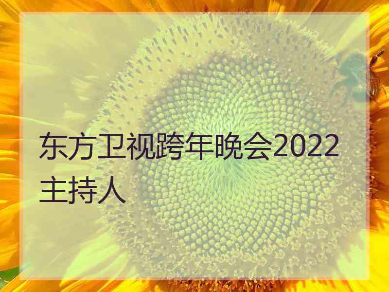 东方卫视跨年晚会2022主持人