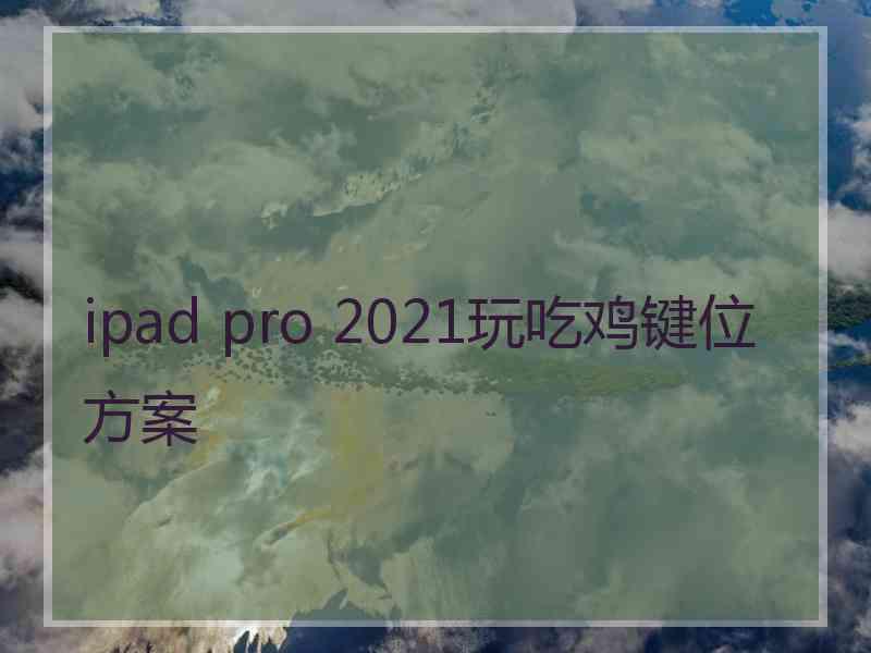 ipad pro 2021玩吃鸡键位方案