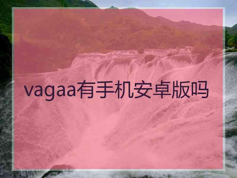 vagaa有手机安卓版吗