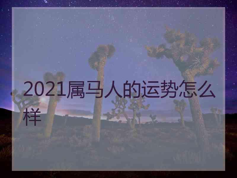 2021属马人的运势怎么样