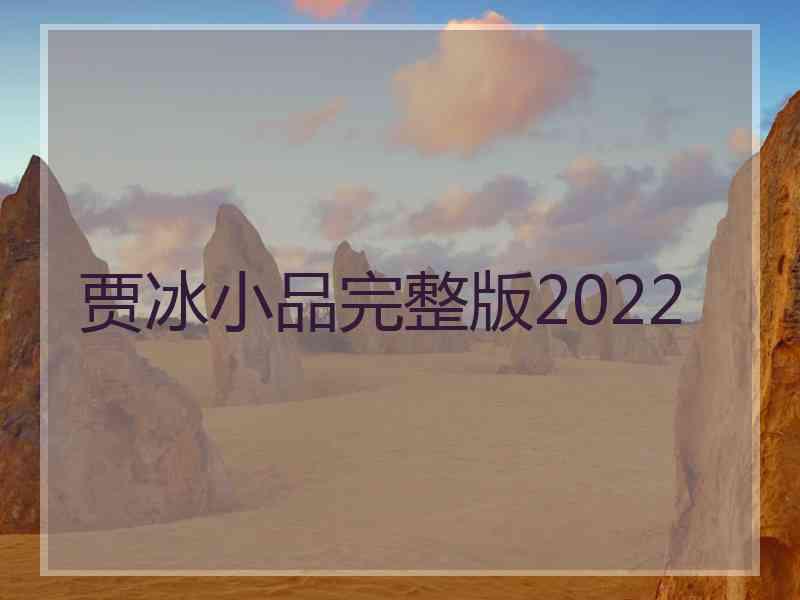 贾冰小品完整版2022