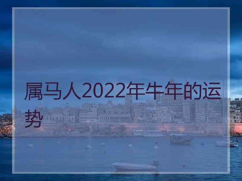 属马人2022年牛年的运势