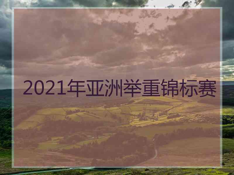 2021年亚洲举重锦标赛