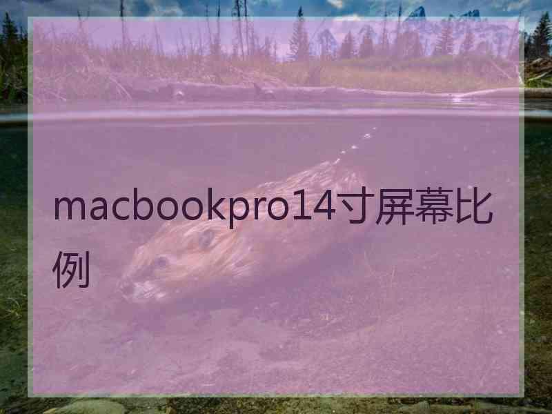 macbookpro14寸屏幕比例