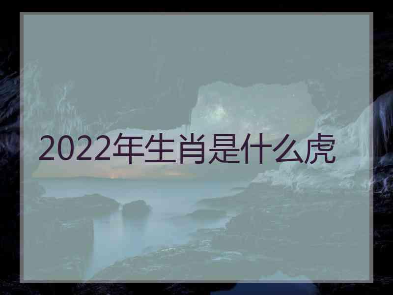 2022年生肖是什么虎