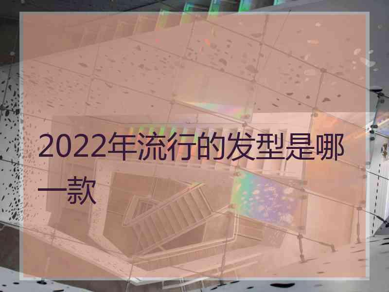 2022年流行的发型是哪一款