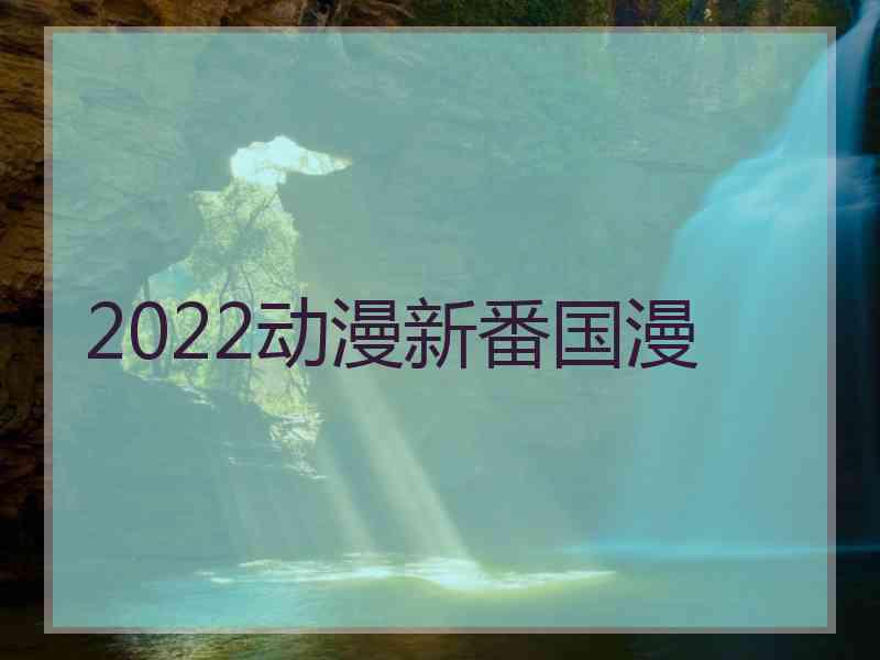 2022动漫新番国漫