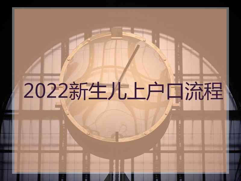 2022新生儿上户口流程