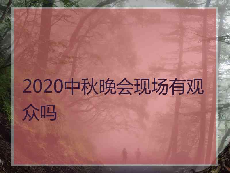 2020中秋晚会现场有观众吗