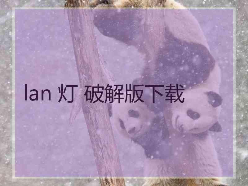 lan 灯 破解版下载