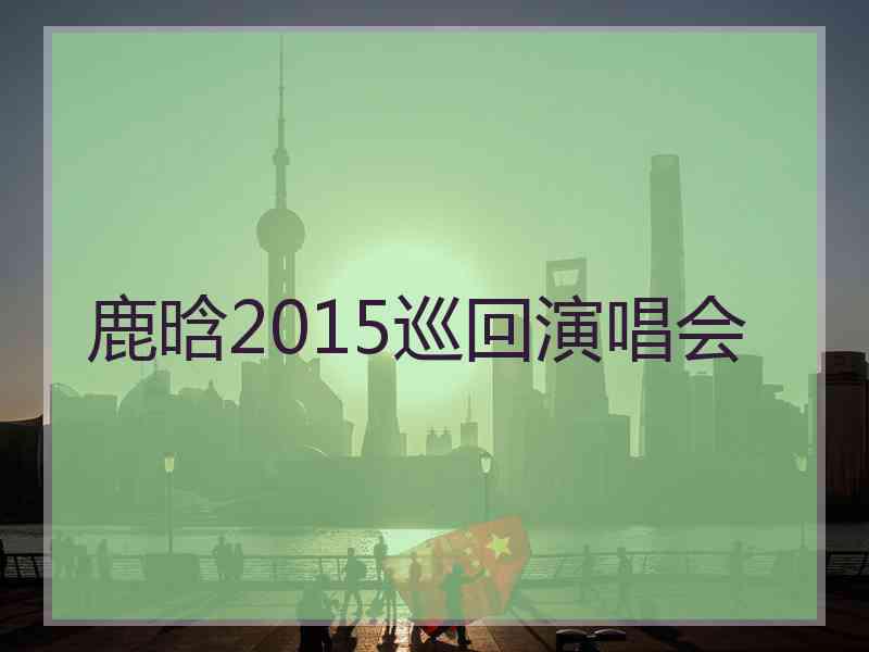 鹿晗2015巡回演唱会