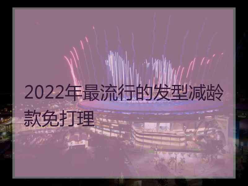 2022年最流行的发型减龄款免打理