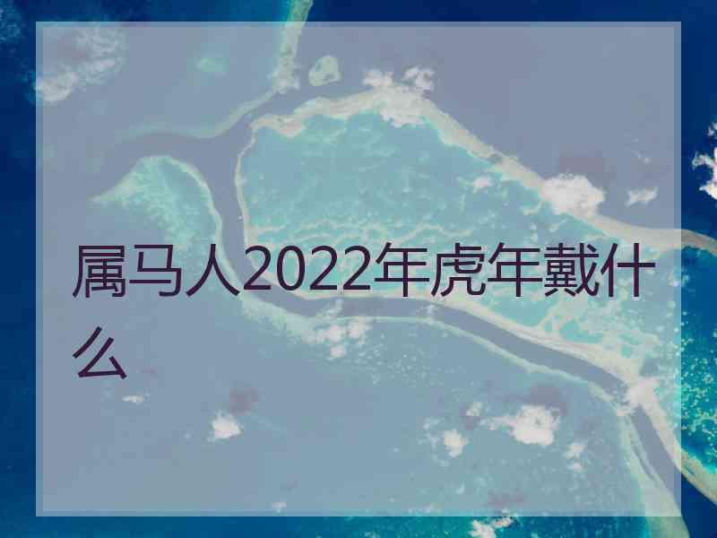 属马人2022年虎年戴什么