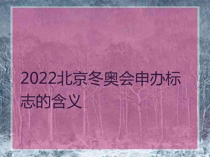 2022北京冬奥会申办标志的含义