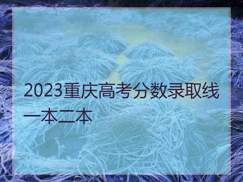 2023重庆高考分数录取线一本二本