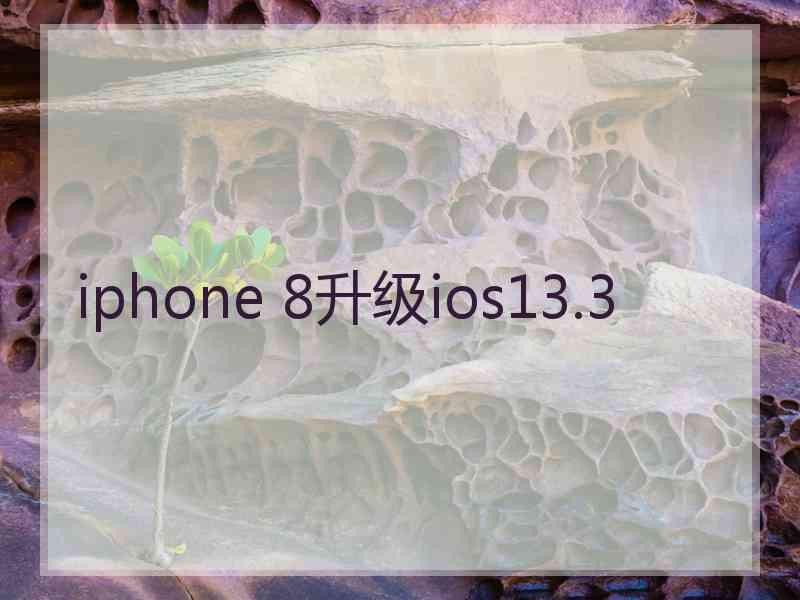 iphone 8升级ios13.3