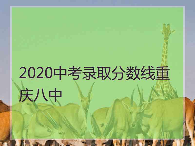 2020中考录取分数线重庆八中