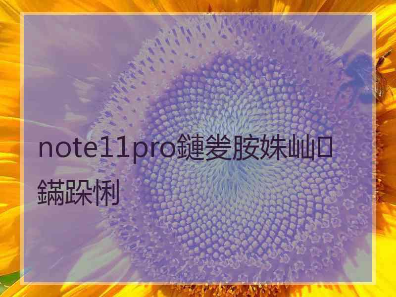 note11pro鏈夎胺姝屾鏋跺悧