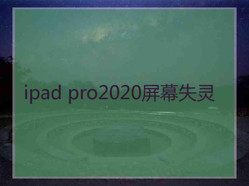 ipad pro2020屏幕失灵