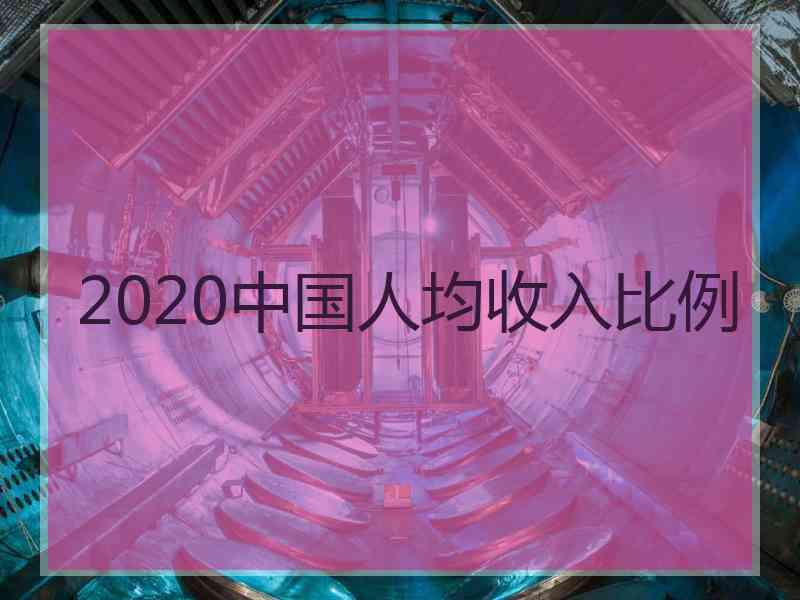 2020中国人均收入比例